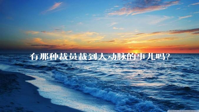 有那种裁员裁到大动脉的事儿吗？